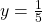 Rendered by QuickLaTeX.com y=\frac{1}{5}}